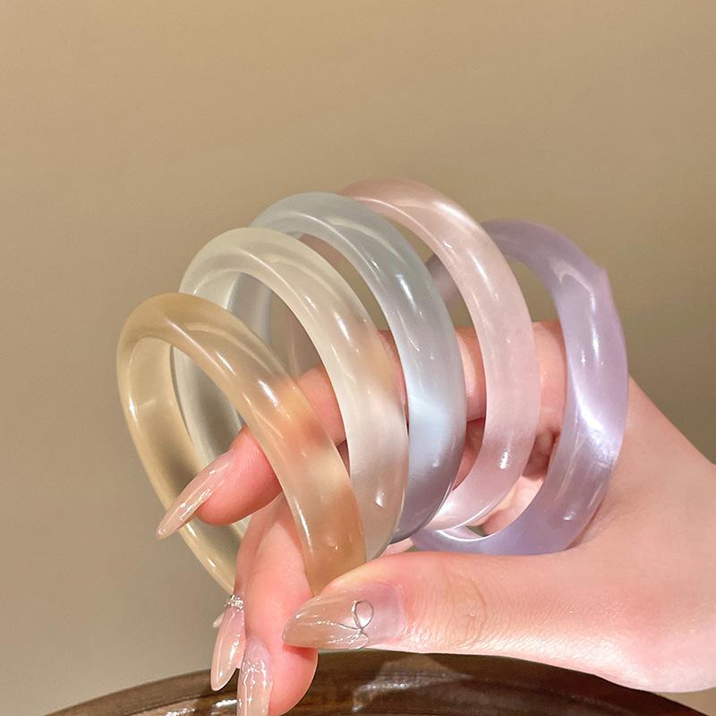 New Chinese-style glazed geometric round bracelet, simple and versatile temperament bracelet, personalized niche design jewelry