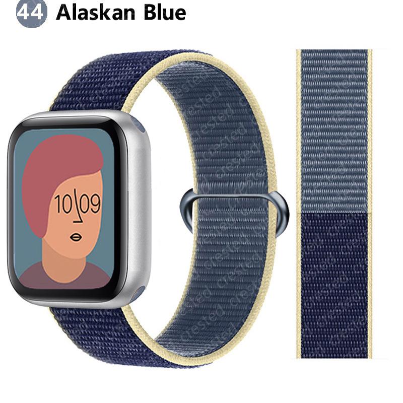 2pcs Straps For Apple Watch Band 44mm 40mm 45mm 46mm 42mm 49mm 41mm Nylon Loop Bracelet iwatch Series 10 9 8 7 6 5 3 se ultra 2