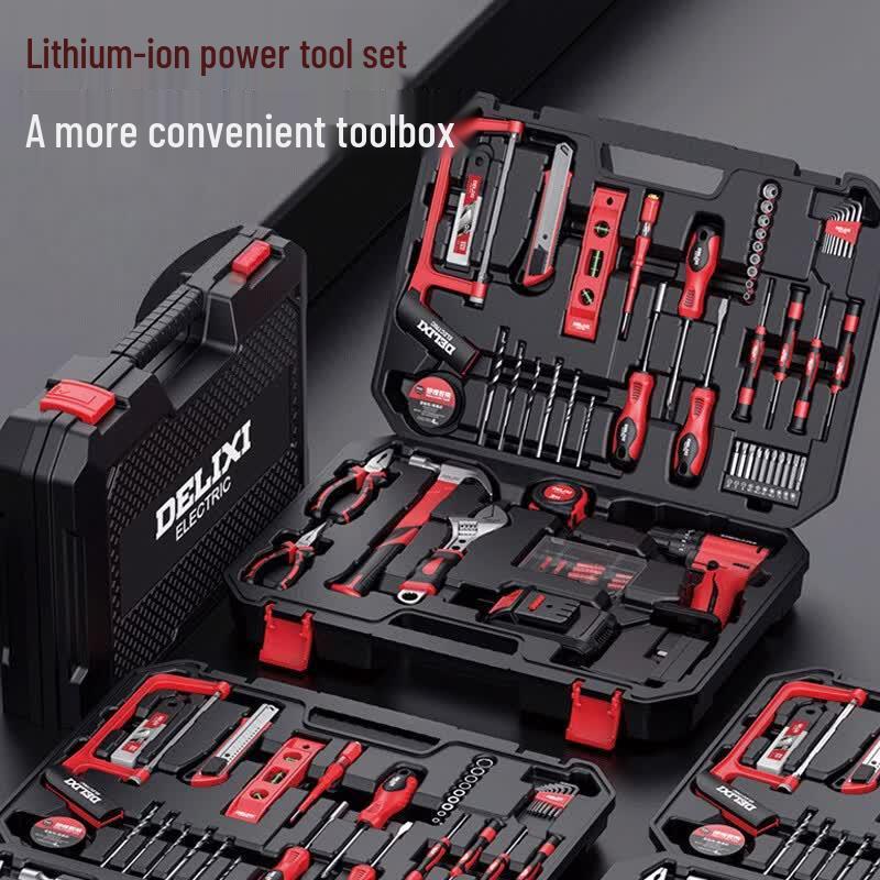 DELIXI Cordless Electric Drill & Screwdriver Kit CN plug (adapter included)