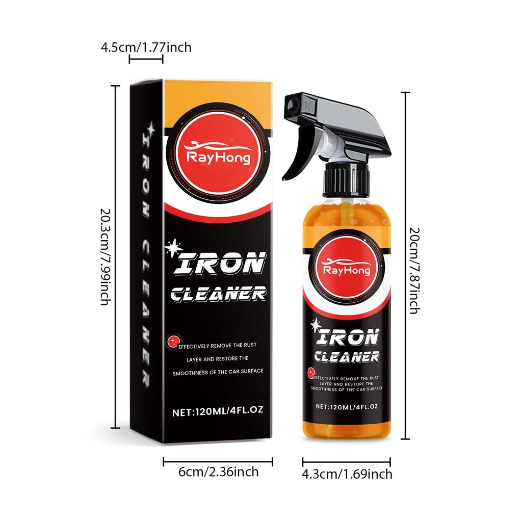 120ml Heavy Duty Rust Remover Spray - Auto Metal Parts Cleaner, Corrosion Protection & Degreaser For Car Motorcycle Truck