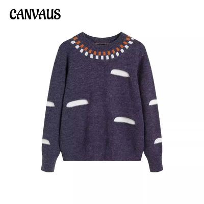 Retro Lazy Sweater Autumn and Winter Clouds Couple Loose Knit Sweater Women's Tops