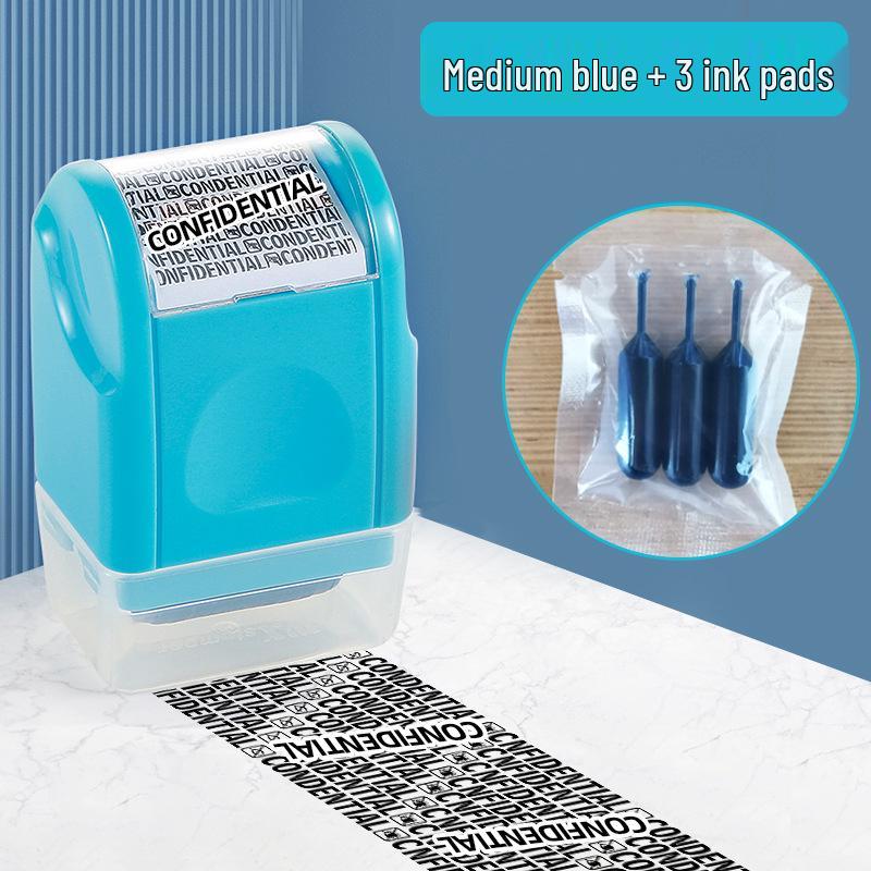 Roller Privacy Stamp with Anti-Leakage Cover