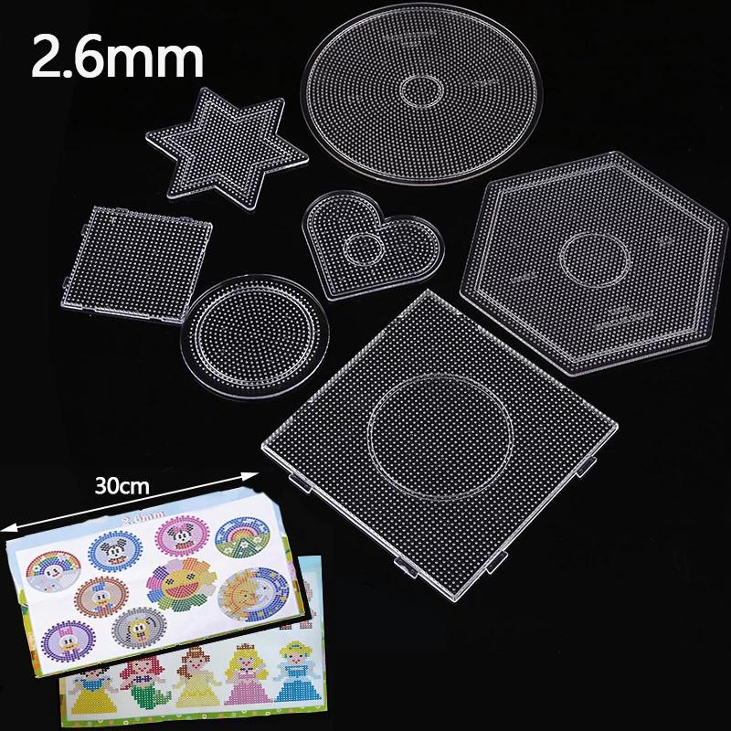 

2,6 мм мини-бусины Hama, шаблон игрушки, инструмент «сделай сам», бусины, обучающие танграммы, головоломки, железные бусины, инструмент, бесплатно