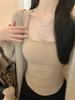 #German velvet thermal vest suspender, autumn and winter inner and outer wear small top, women's slim fit with chest pad, cross back