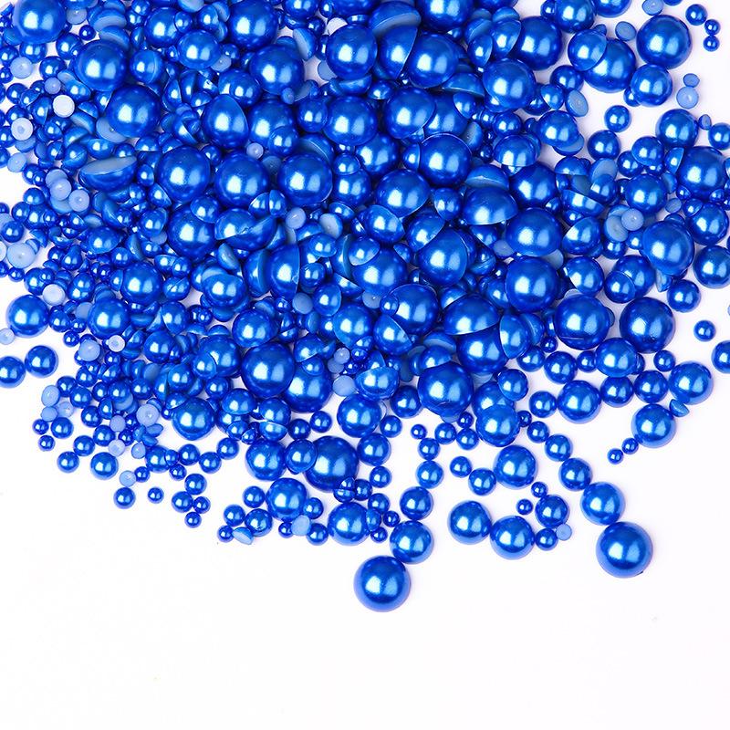 3-10Mm Perle Semi-Rotunde Mixte 5400 Buc Pungă Abs Evidențiere Perlă Plată Bricolaj Accesorii Îmbrăcăminte
