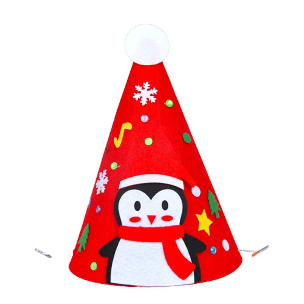 

Material Pack Merry Christmas Hat Christmas Cartoon Pointed Hat Birthday Party Penguin