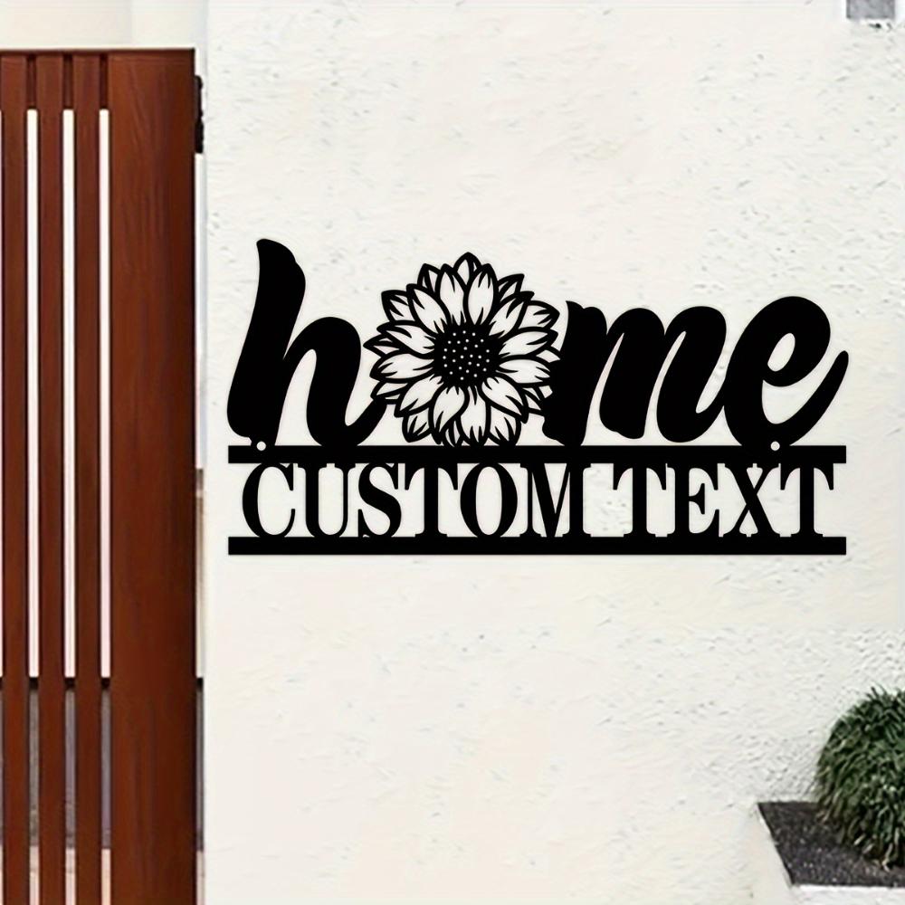 Metall-Wandkunst Sonnenblume Vintage Heimdeko Personalisiertes Geschenk für den Garten