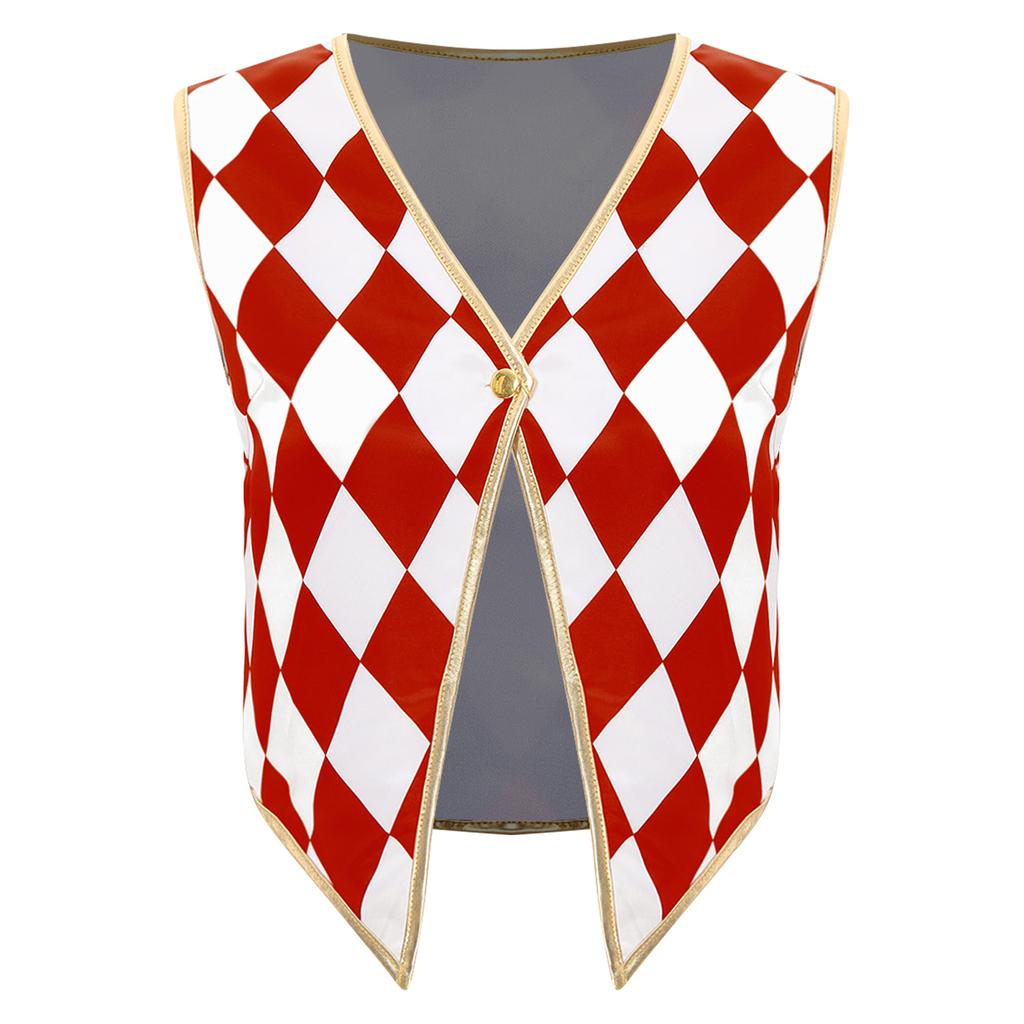 Costume da Domatore di Circo da Donna Senza Maniche Scollo a V Gilet