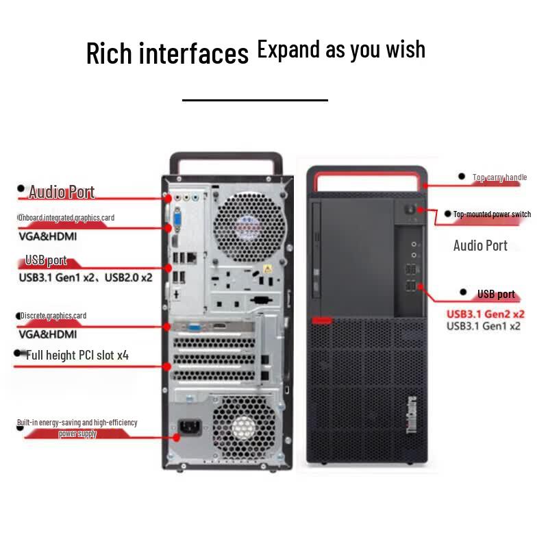 Lenovo Kaidian M630z Commercial Desktop PC (CN Version)