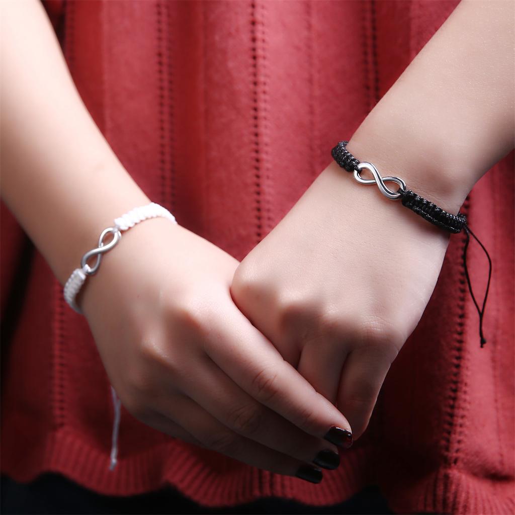 2 Stück 8 Wörter Unendliche Liebe Partnerarmbänder Für Frauen Männer Handgefertigtes Geflochtenes Seilkette Charm Passendes Armband Freundschaftsschmuck