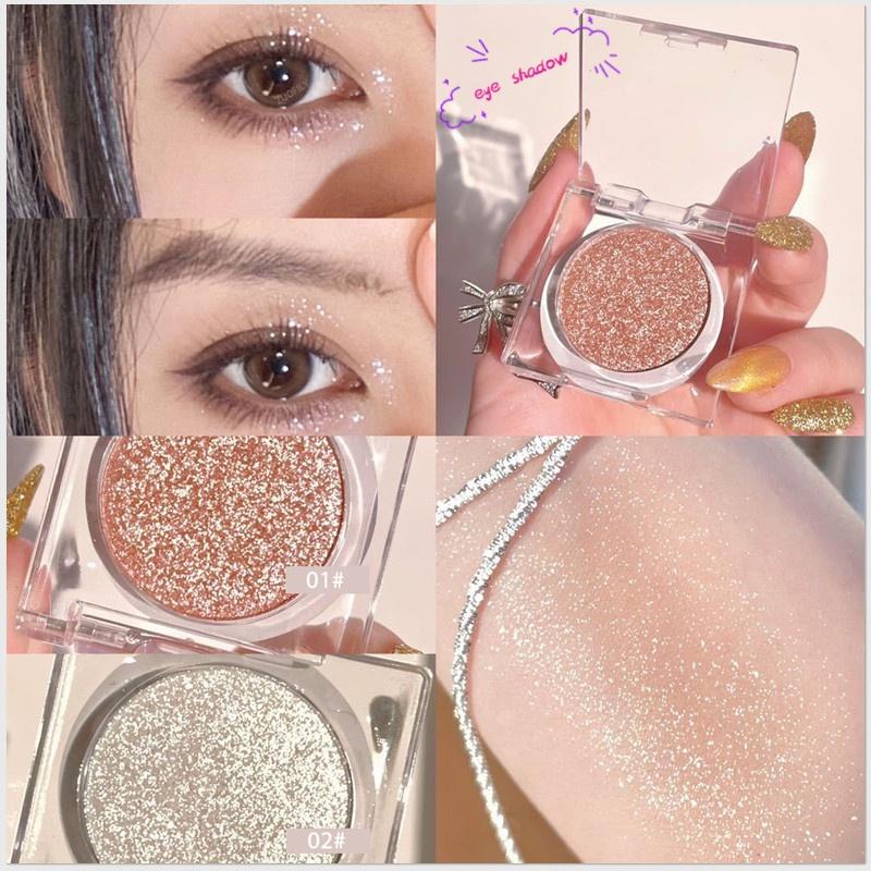 Diamond Eye Shadow Palette Gorgeous Glitter Eyeshadow Glossy Shiny Highlighter Shadow Shimmer Girl Eyes Makeup Cosmetics