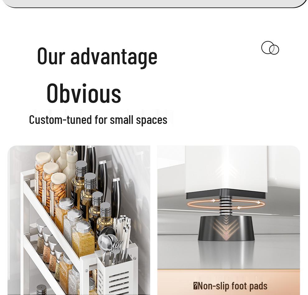 Kitchen Countertop Spice and Sauce Storage Rack