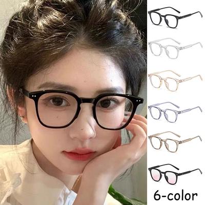 2025 New Fashion Y2K Style Glasses Frame Retro Square Glasses for Women Eyeglasses Korean Gradient UV400 Fishing Eyewear
