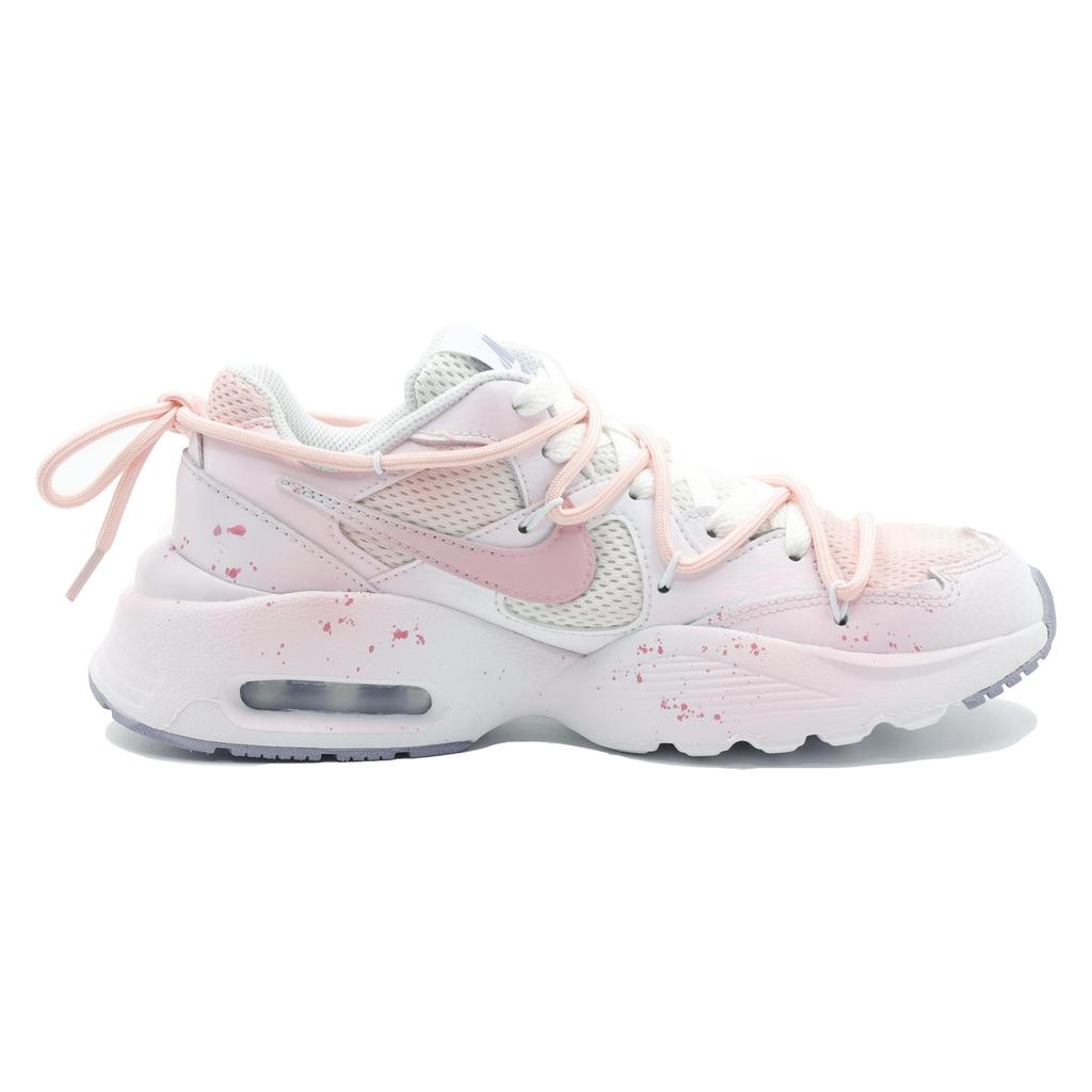 Nike Air Max Fusion Slip Resistant Abrasion Resistant Low Top Running Shoes Women's Pink White CJ1671-105(Team292- )
