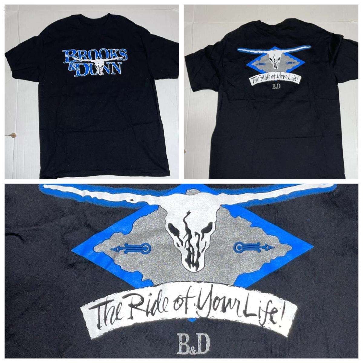 

Vintage Brooks Dunn Ride of Your Life T Shirt American Band Singer Tshirt Men Street Hip-hop Rock Short-sleeved Women Cotton Top 4XL