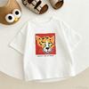 Kids Summer Clothes Short-sleeved Tops Cartoon Printed TShirt Cotton Wear Loose Casual Sports TShirt Thin All-match Pullovers
