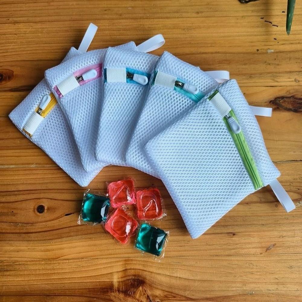 1Pc Bath Foaming Mesh Laundry Bag Square Clothing Storage Bag Washing Machine Clean Bags Bathroom
