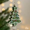 Christmas Tree Shaped Ball Christmas Tree Decorative Pendant Christmas Gift Bag Car House Snowman Garland New Year Ornament