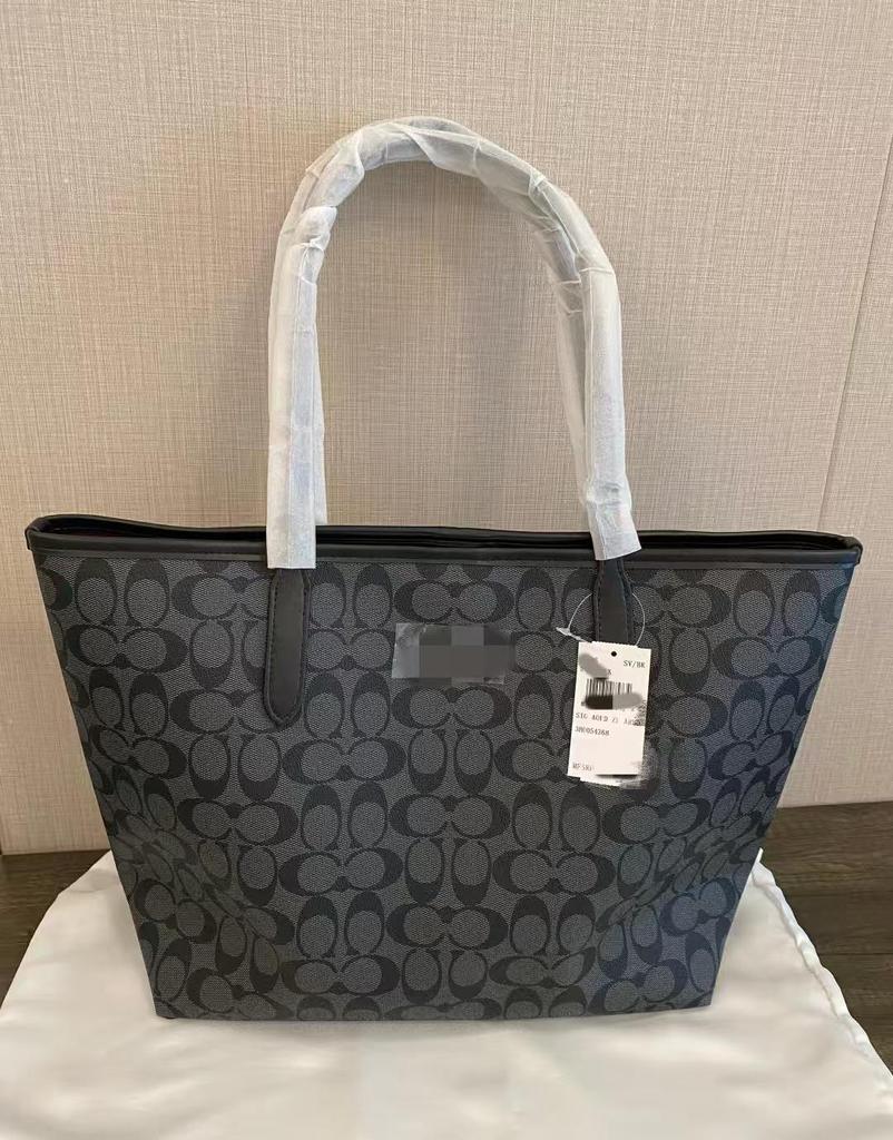 Coach Women's Large Capacity Tote Bag, 2025 Casual Fashion Versatile Shoulder & Crossbody Style
