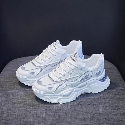 Zapatos de plataforma para mujer, zapatillas de deporte de primavera, cómodas, transpirables, para correr, vulcanizadas, zapatillas de deporte para mujer, tenis blancos para mujer