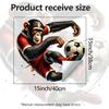 Chimpanzee Playing Soccer Self-adhesive Bedroom Living Room Sofa Background Wall Decoration Sticker