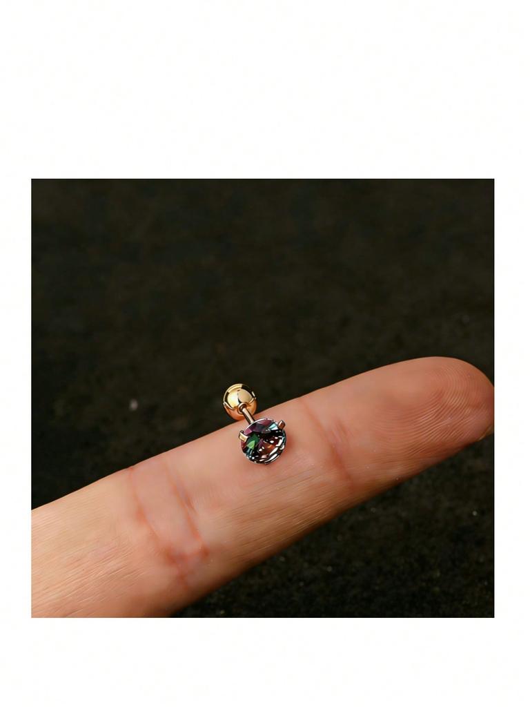Screw Earbone Nail Exquisite Gift Ear Jewelry Simple 3-Claw Earnail Stainless Steel 2mm/3.5mm/5mm Lady's Unique