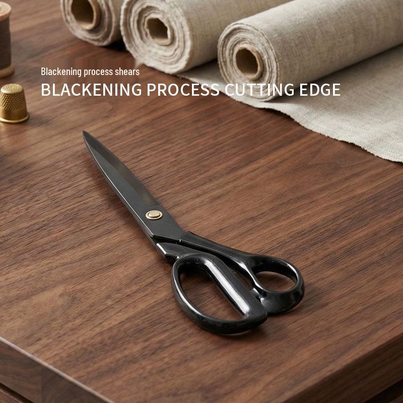 Stainless Steel Anti-Oxidation Tailor Shears with Black Finish - Multi-Size, Fast Shipping Available
