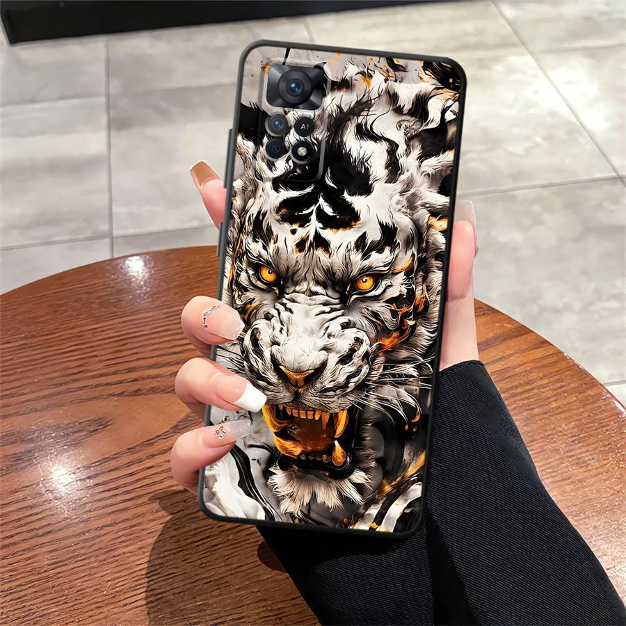 Cool Tiger Funda Phone Cover Case for Xiaomi Redmi Note 7 8 13 Pro Plus 10S 9S 9 10 14 11 12 Pro 11s 12s