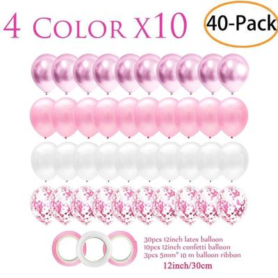 Luftballons Hochzeitsfeier Zubehör Babyparty Valentinstag Geburtstag Rosa Alles Gute zum Jubiläum Dekoration Mädchen Latex Kindertag
