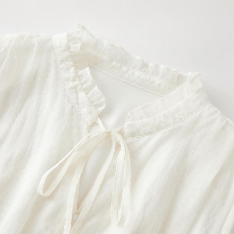 Elegant Ruffle Neck A-line Short Dress