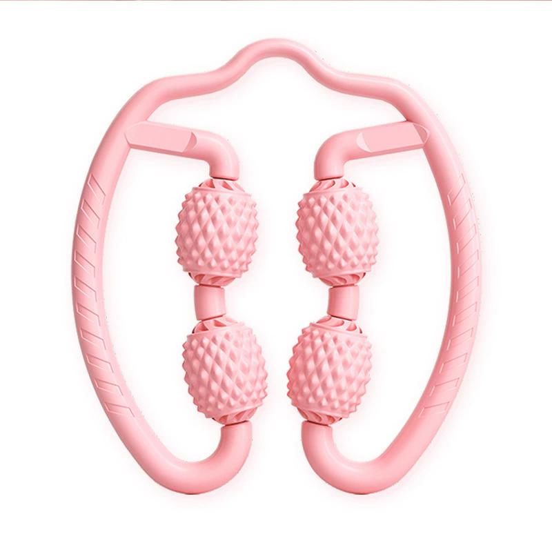 Leg Circular Clip Massager Roller Foam Muscle Relaxer Calf Four-Wheel Slimming Device for Relaxation And Fitness