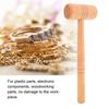2Pcs Hammer Length 26cm Jewelry Hammer Wood color Metal Processing Tool  For DIY Repair
