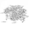 100PCS 2.5MM Aluminum Shifter Cap Brake Line Cable Tips End Cap (Silver)
