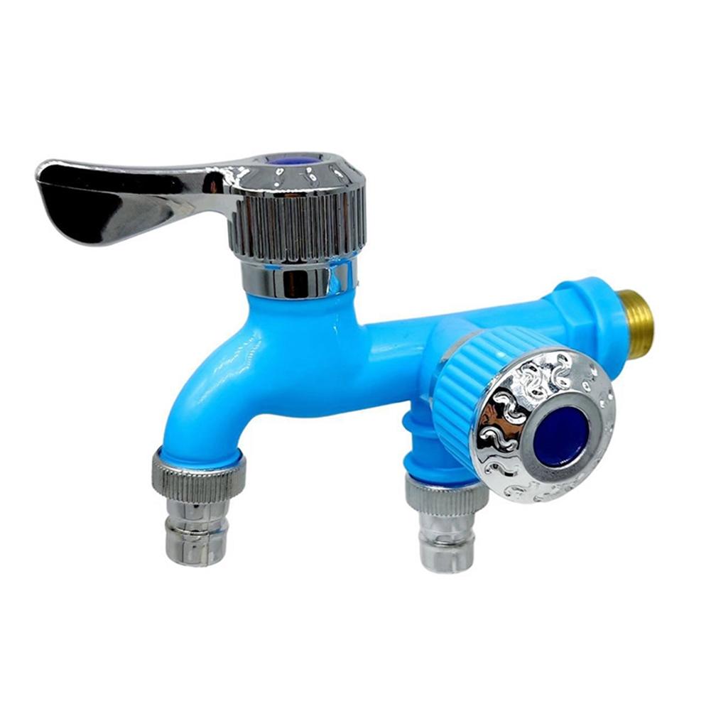 PP Double Outlet Faucet 1/2\" Control Spool Orange