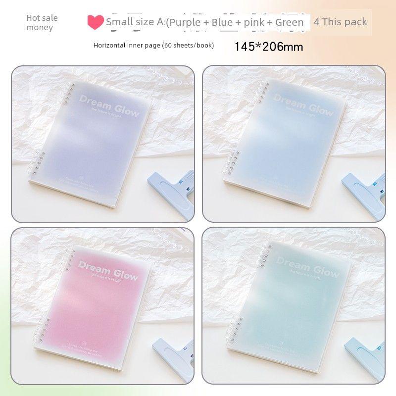 

Grade Three Class Two Sunshine Non-Handheld Loose Spiral Notebook A5 Notebook Book Student Only Removable Shell K A5-Family photo (4 copies)