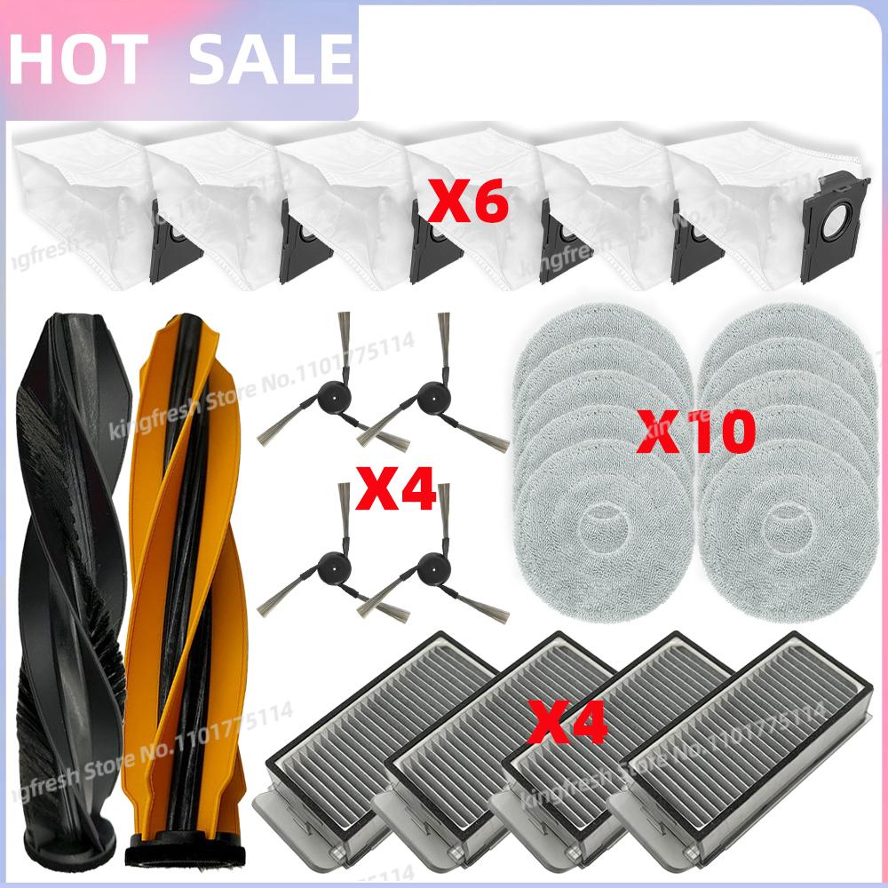 Passt für (Dreame X50 Ultra /X50 Master/L50 Pro Ultra/L40S Pro Ultra/L40s Ultra / MOVA V50 Ultra) Teile Bürste Filter Mopptuch Beutel