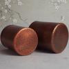 Vintage Pure Copper Coffee Mug,Moscow Mule Thickened Large Size Hammer Texture Straight Tube 450ml Beer Mug,Tea Cup Tableware