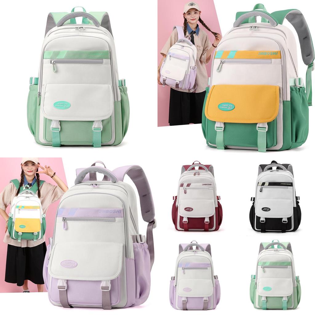 Spacious Lightweight Nylon Backpack For Middle School Students Stylish And Trendy
