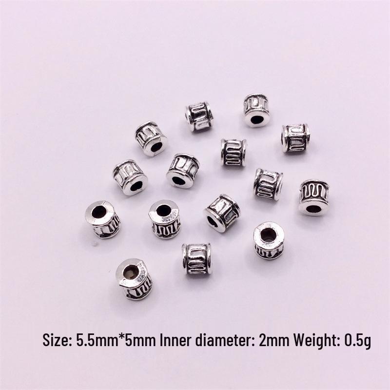 Tibetan Silver Beaded Spacer Beads for DIY Jewelry: Bracelet, Necklace, Hand String Accessories