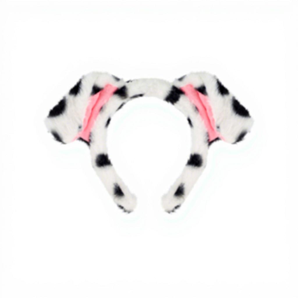 Cartoon Pudding Dog Ears Cute Children s Fabric Handmade Hair Hoop Plush Spotted Unisex Headband