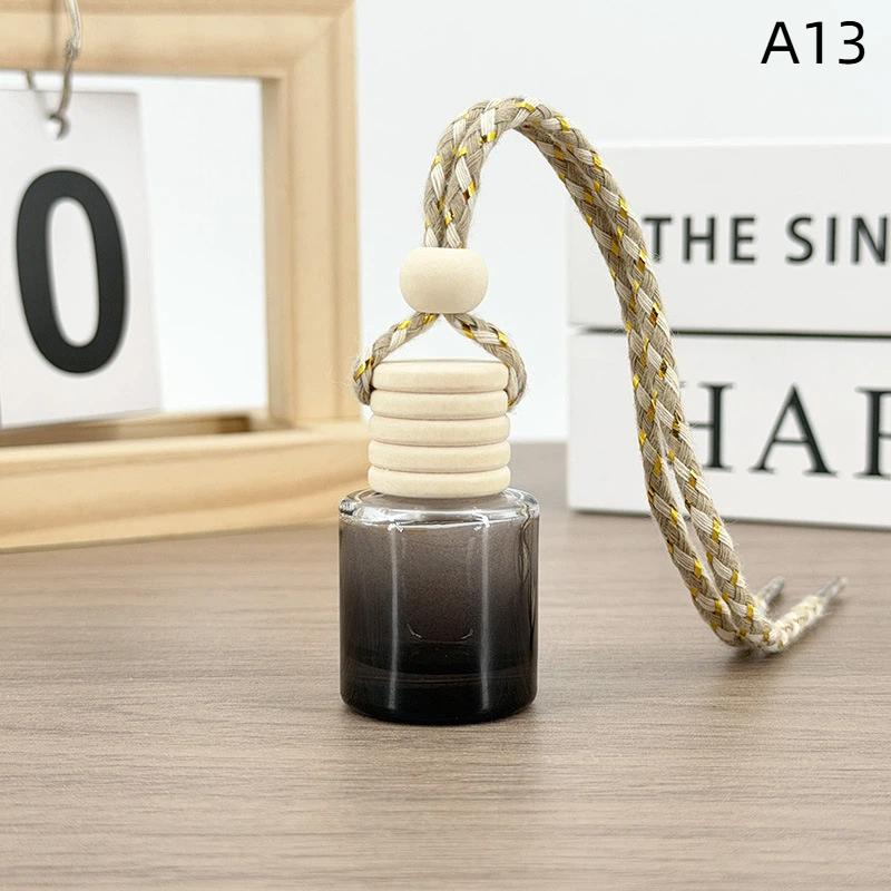 1Pcs Small Round Cap Empty Pendant Ornament Car Essential Oil Diffuser Fragrance Air Freshener Scent Perfume Bottle
