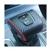 Pour Hongqi HS5 E-HS3 Fibre de Carbone Style de Voiture Pommeau de Levier de Vitesse Couvercle de Tête Garniture Couvercle de Levier de Vitesse Cousu à la Main