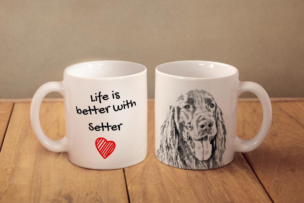 English Setter, Lawerack, Laverack I - Cup with a Dog, Cup with a Photo, Personalized Gift from the Art-Dog Brand