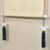 Onyx Wind Round Bead Onyx Hanging Scroll Decoration Chime, (Tassel Green),