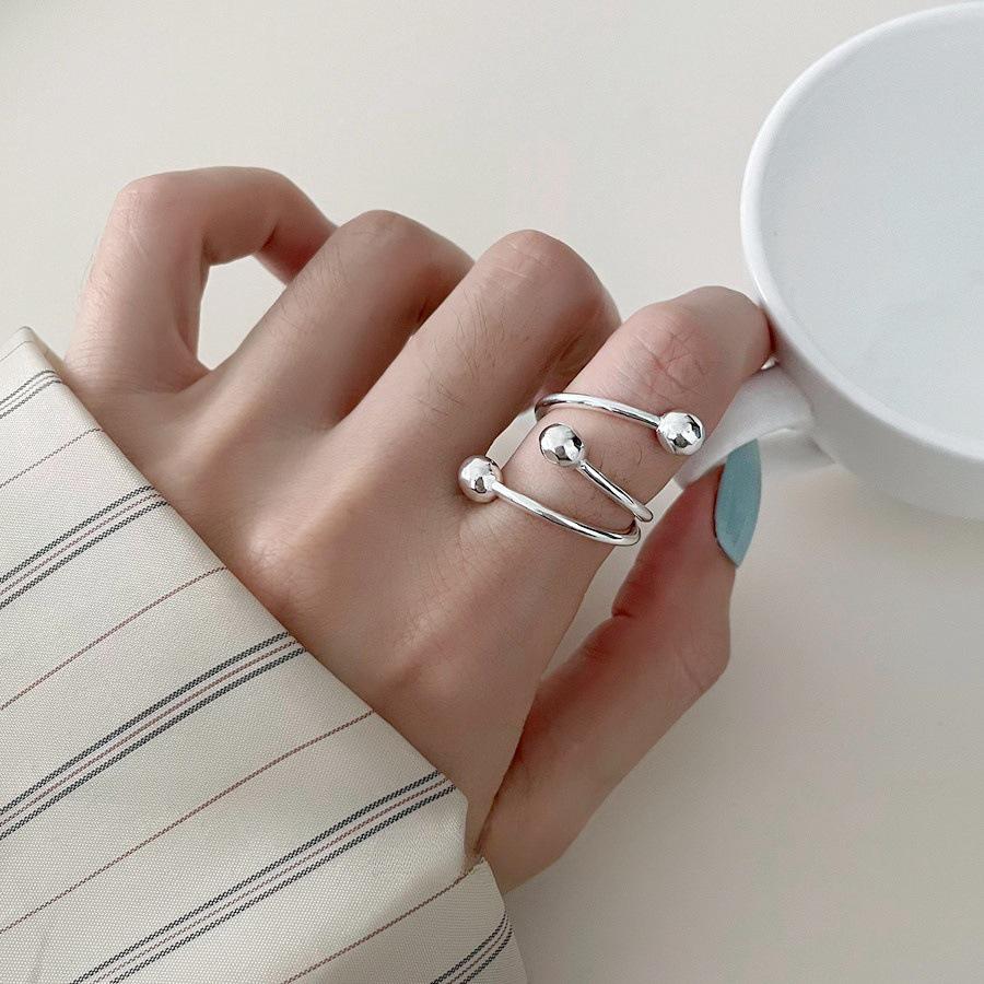 Trendy Geometric Lines Open Adjustable Ring: Women s Hip Hop Style