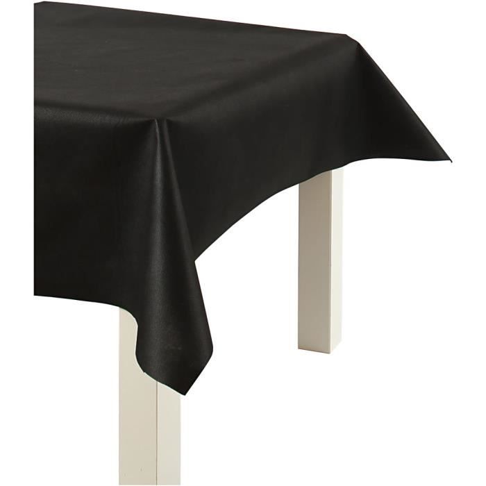 Nappe de table - HAPPY MOMENT - réf 594002 - Noir - Synthétique - Lavable