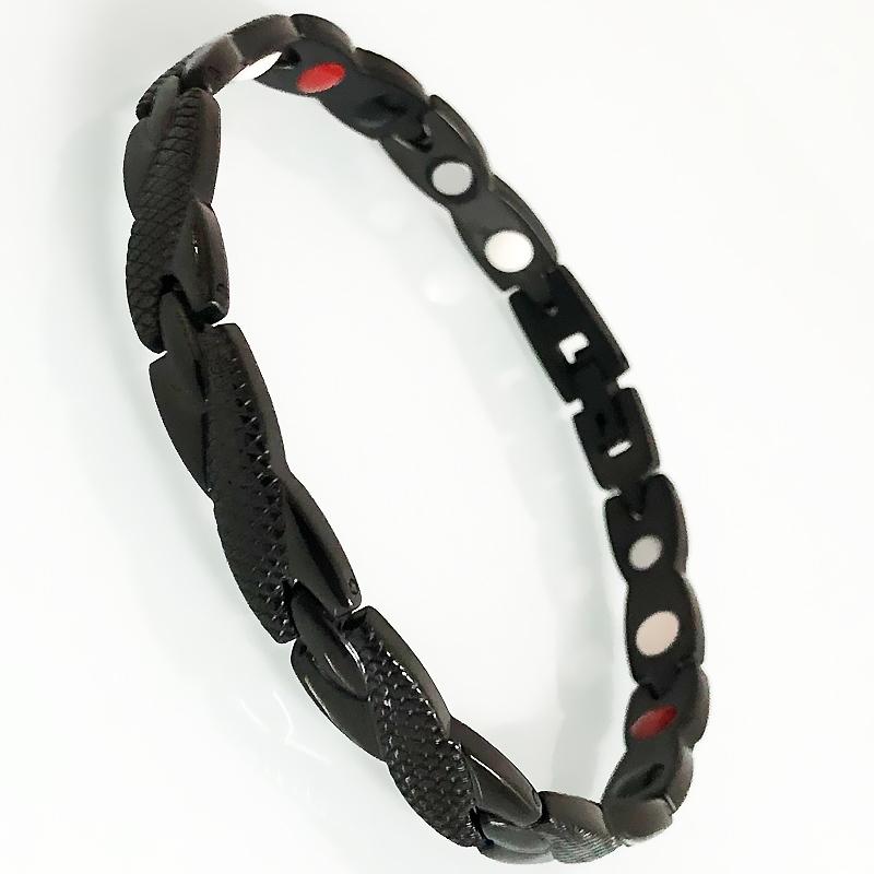 Cool Magnetic Therapy Bracelet for Man Women Waterproof Stainless Steel Snake Pattern Chain Bracelets Health Care Jewelry Gifts