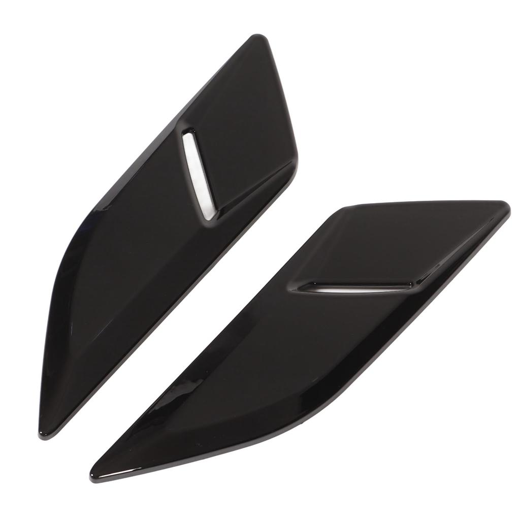 Pair Bonnet Air Outlet Trim Decoration Cover Replacement for Land Rover Range Rover Sport L494 2014‑2022 Glossy Black