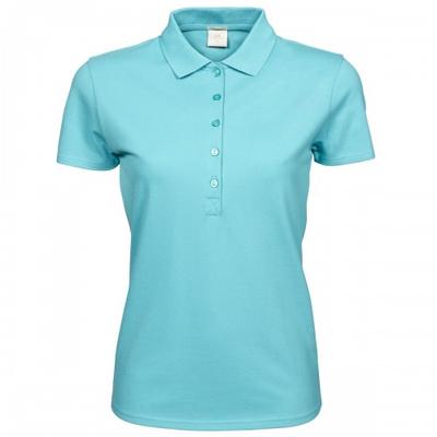 Womens/Ladies Luxury Stretch Short Sleeve Polo Shirt