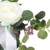 Chiffon Ribbon Artificial Flower Chair Decorations Pew Flowers  Wedding Ceremony